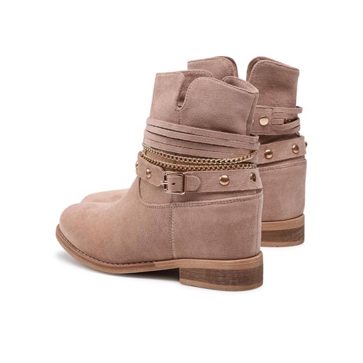 DeeZee Botki WS2991-08 Beżowy 37 MODIVO wyprzedaż