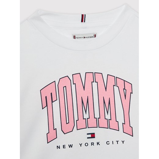 Tommy Hilfiger T-Shirt Bold Varsity KG0KG06504 Biały Regular Fit Tommy Hilfiger 6Y promocja MODIVO