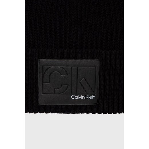 Calvin Klein czapka bawełniana kolor czarny bawełniana Calvin Klein ONE ANSWEAR.com