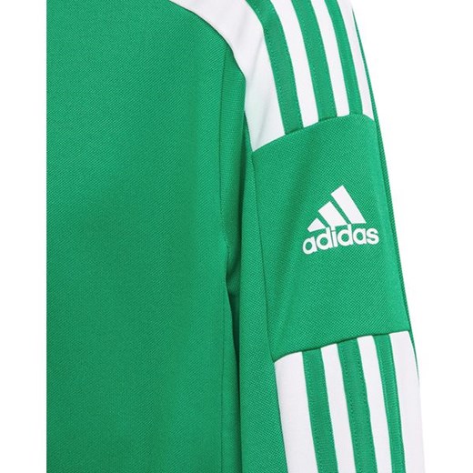 Zielona bluza chłopięca Adidas z tkaniny 