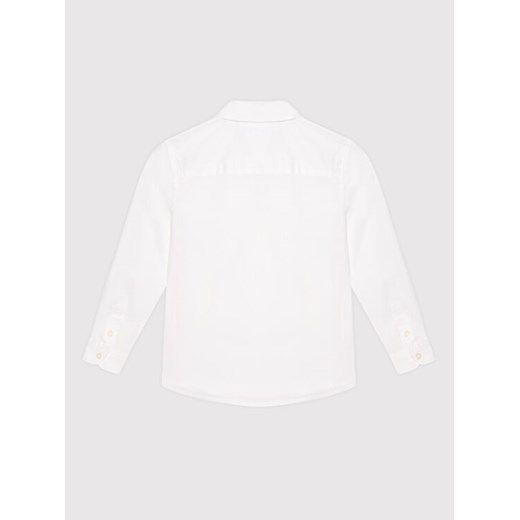 Calvin Klein Jeans Koszula Mini Logo Repeat IB0IB01192 Biały Regular Fit 10Y MODIVO