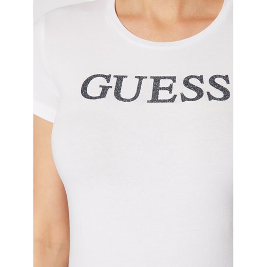 Guess T-Shirt Miriana W1RI9G J1300 Biały Slim Fit Guess L wyprzedaż MODIVO