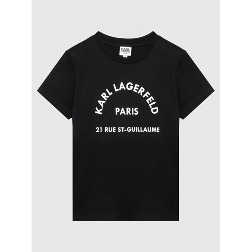 KARL LAGERFELD T-Shirt Z25316 S Czarny Regular Fit Karl Lagerfeld 10Y wyprzedaż MODIVO