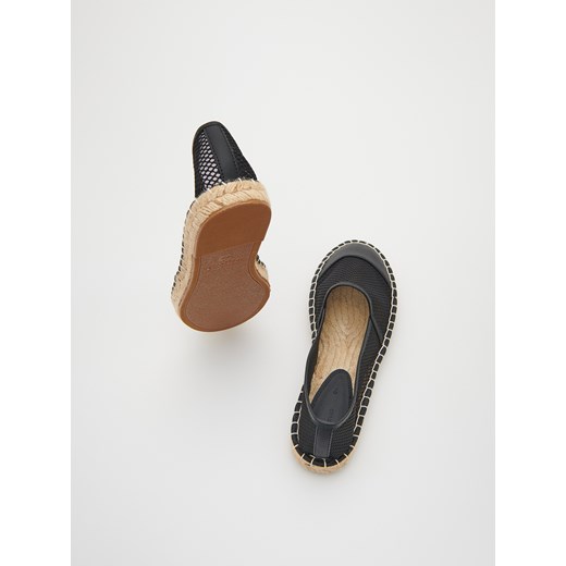 Reserved - Espadryle z siateczki - Czarny Reserved 37 Reserved