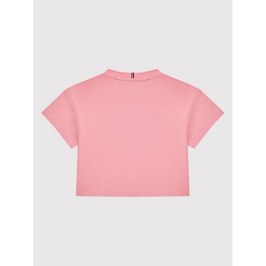 Tommy Hilfiger T-Shirt Bold Varsity KG0KG06504 Różowy Regular Fit Tommy Hilfiger 5Y okazja MODIVO