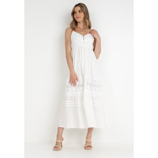 Biała Sukienka Laodippe ze sklepu Born2be Odzież w kategorii Sukienki - zdjęcie 139406643