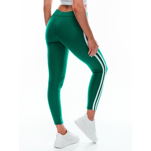 Spodnie damskie legginsy 156PLR - zielone Edoti.com M Edoti.com
