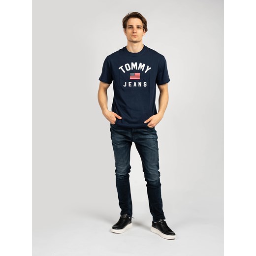 Tommy Hilfiger T-Shirt | DM0DM07068 | Granatowy ze sklepu ubierzsie.com w kategorii T-shirty męskie - zdjęcie 139415321