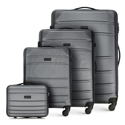 Komplet walizek z ABS-u żłobionych Wittchen promocja WITTCHEN