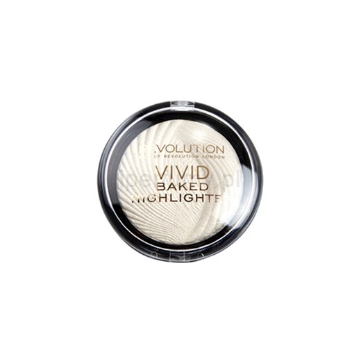 Makeup Revolution Vivid Baked Highlighter puder rozjaśniający odcień Golden Lights 7,5 g + do każdego zamówienia upominek. iperfumy-pl bezowy pudrowy