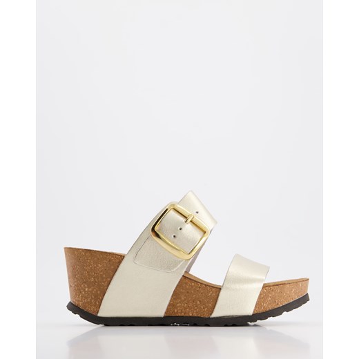 VENEZIA Klapki na koturnie - 813001 LAMIN PLA Venezia 37 Venezia