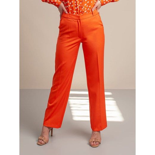 Klasyczne pomarańczowe spodnie garniturowe Willsoor 36 wyprzedaż Willsoor