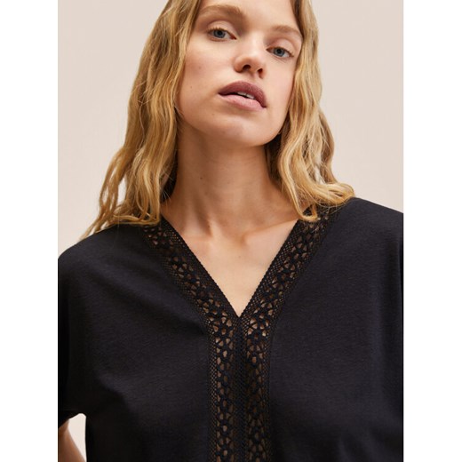 Mango Bluzka Boho 27009075 Czarny Regular Fit Mango S MODIVO