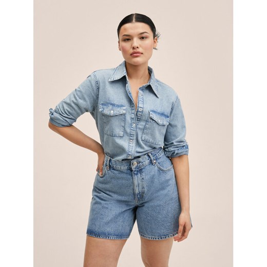 Mango Koszula Julie 27035763 Niebieski Regular Fit Mango XL MODIVO
