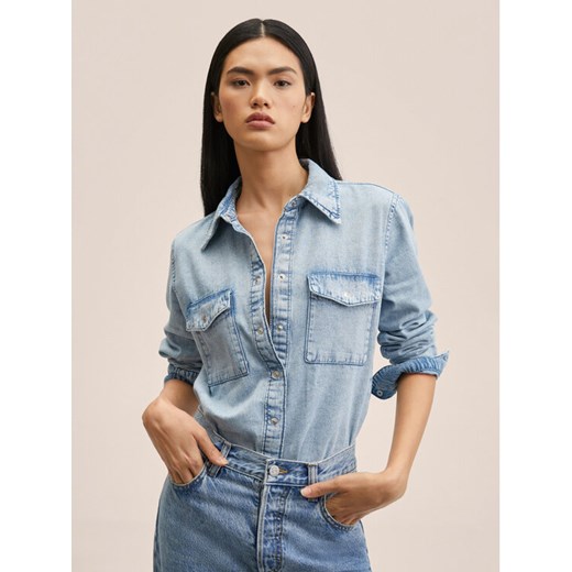 Mango Koszula Julie 27035763 Niebieski Regular Fit Mango L MODIVO