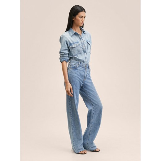 Mango Koszula Julie 27035763 Niebieski Regular Fit Mango XL MODIVO