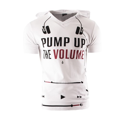 Koszulka męska mdx044 - biała ze sklepu Risardi w kategorii T-shirty męskie - zdjęcie 139512973