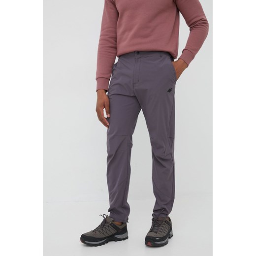 4F spodnie outdoorowe męskie kolor szary proste L ANSWEAR.com