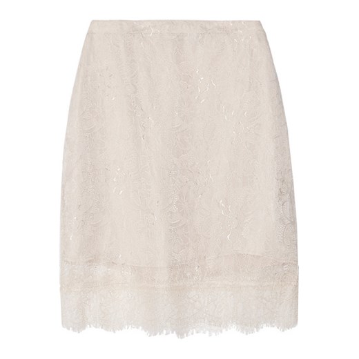 Lace skirt net-a-porter bezowy spódnica