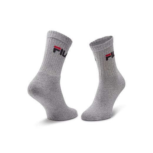 Fila Zestaw 3 par wysokich skarpet unisex F9505 Szary Fila 43_46 MODIVO
