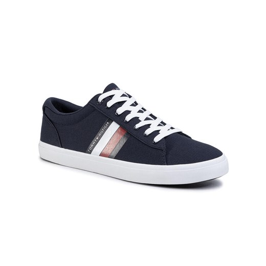 Tommy Hilfiger Tenisówki Essential Stripes Detail Sneaker FM0FM02685 Granatowy Tommy Hilfiger 43 okazja MODIVO