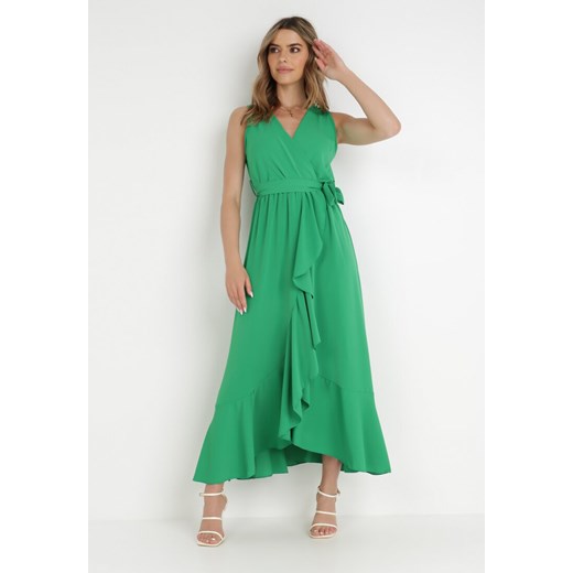 Zielona Sukienka Dianopis ze sklepu Born2be Odzież w kategorii Sukienki - zdjęcie 139556240