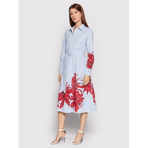 Tommy Hilfiger Sukienka koszulowa Floral WW0WW34125 Niebieski Regular Fit Tommy Hilfiger 44 MODIVO