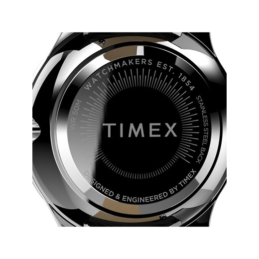 Timex Zegarek City TW2V01100 Czarny 00 MODIVO