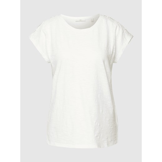 T-shirt z obszyciem koronką M Peek&Cloppenburg 