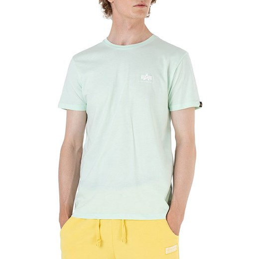 Koszulka Alpha Industries Basic T Small Logo 18850543 - zielona ze sklepu streetstyle24.pl w kategorii T-shirty męskie - zdjęcie 139586021