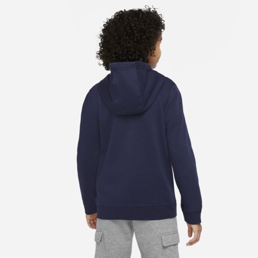 Dzianinowa bluza z kapturem i zamkiem na całej długości dla dużych dzieci FFF - Nike XS Nike poland