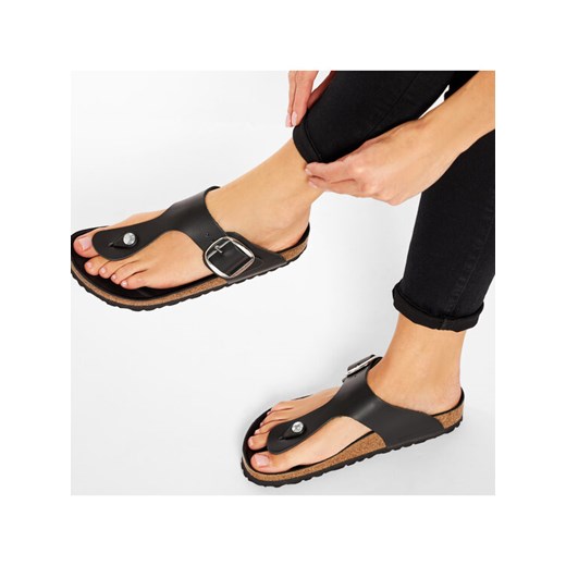 Birkenstock Japonki Gizeh Big Buckle 1018776 Czarny 39 okazja MODIVO