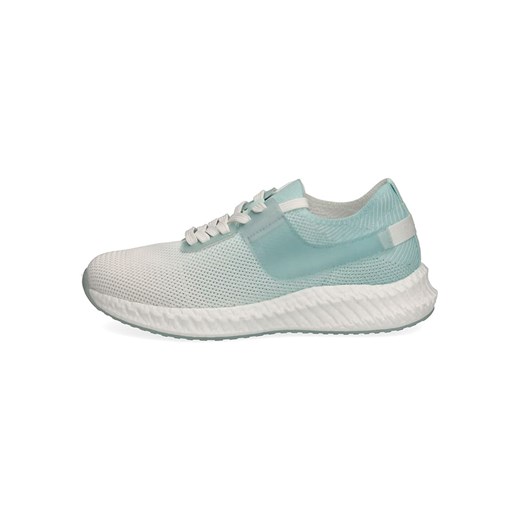 Skórzane sneakersy "Nikifly" kolorze turkusowym Caprice 39 okazyjna cena Limango Polska