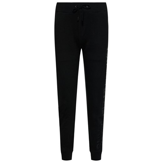 Calvin Klein Jeans Spodnie dresowe J20J215551 Czarny Regular Fit L MODIVO okazja