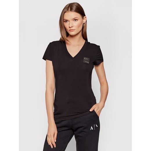 Armani Exchange T-Shirt 6KYTGJ YJC7Z 1200 Czarny Regular Fit Armani Exchange L MODIVO wyprzedaż