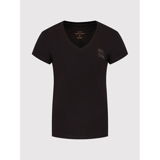 Armani Exchange T-Shirt 6KYTGJ YJC7Z 1200 Czarny Regular Fit Armani Exchange S okazyjna cena MODIVO
