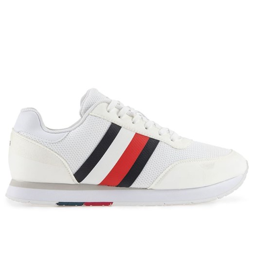 TOMMY HILFIGER SIGNATURE COLOUR-BLOCKED MIXED TEXTURE PANEL TRAINERS > Tommy Hilfiger 44 okazyjna cena streetstyle24.pl