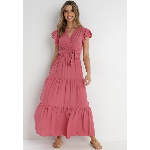 Ciemnoróżowa Sukienka Cephemus ze sklepu Born2be Odzież w kategorii Sukienki - zdjęcie 139679863