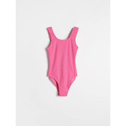 Reserved - Prążkowany strój kąpielowy - Różowy Reserved 158/164 Reserved