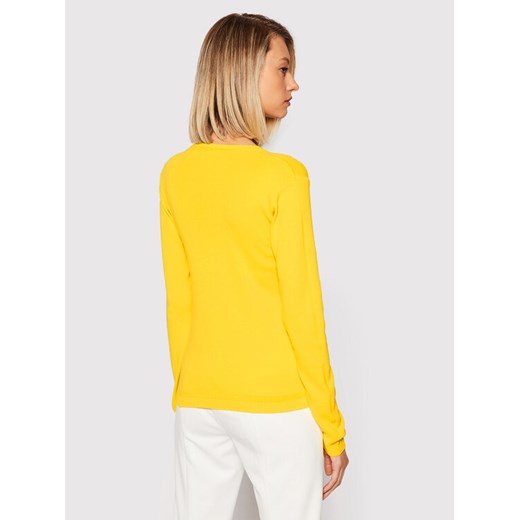 United Colors Of Benetton Sweter 1091D4625 Żółty Slim Fit United Colors Of Benetton S okazyjna cena MODIVO