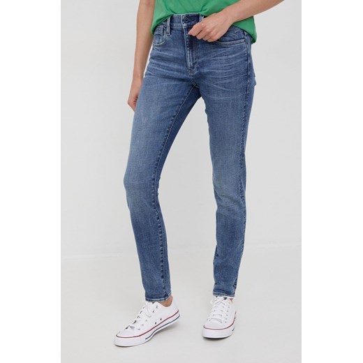 G-Star Raw jeansy damskie medium waist ze sklepu ANSWEAR.com w kategorii Jeansy damskie - zdjęcie 139786220
