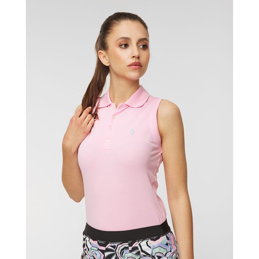 Bluzka damska Polo Ralph Lauren z tkaniny różowa 