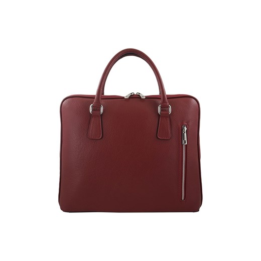 Skórzana torba na laptopa Casual - Czerwona ze sklepu Barberinis w kategorii Torby na laptopa - zdjęcie 139833962