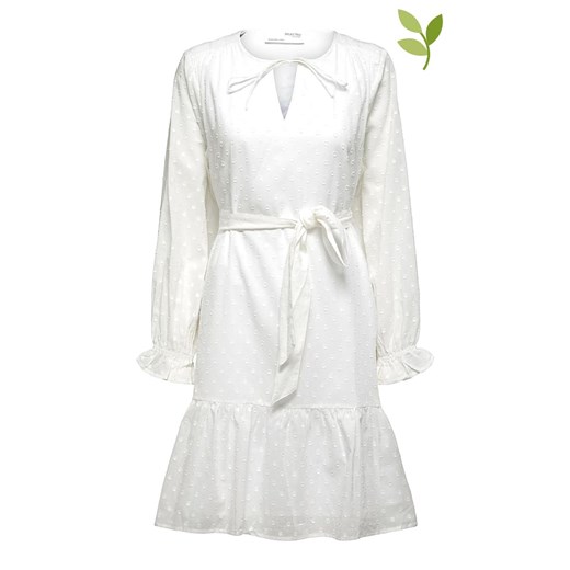 Sukienka "Skye" w kolorze białym Selected Femme 44 okazja Limango Polska