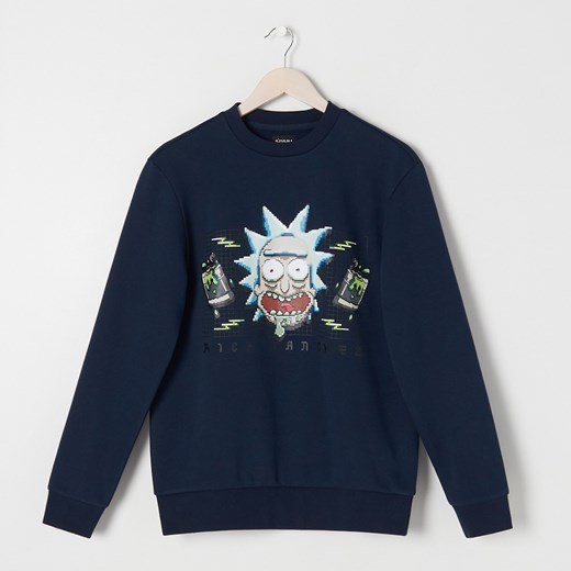 Sinsay - Bluza Rick and Morty - Granatowy Sinsay S promocja Sinsay