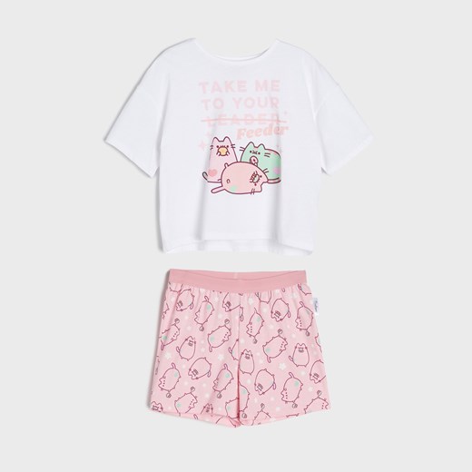 Sinsay - Piżama Pusheen - Biały Sinsay 140 Sinsay