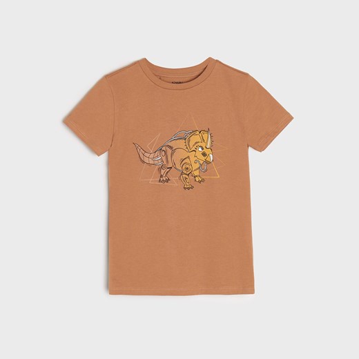 Sinsay - Koszulka z nadrukiem - Pomarańczowy Sinsay 98 Sinsay