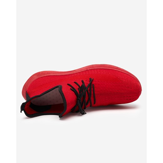 Męskie buty sportowe tkaninowe w kolorze czerwonym Domakko - Obuwie Royalfashion.pl 41 royalfashion.pl