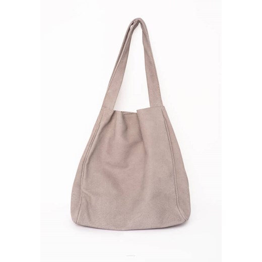 Shopper bag skórzany Look made with Love Nairobi Look 570 j. popielaty Look Made With Love  Skorzana.com