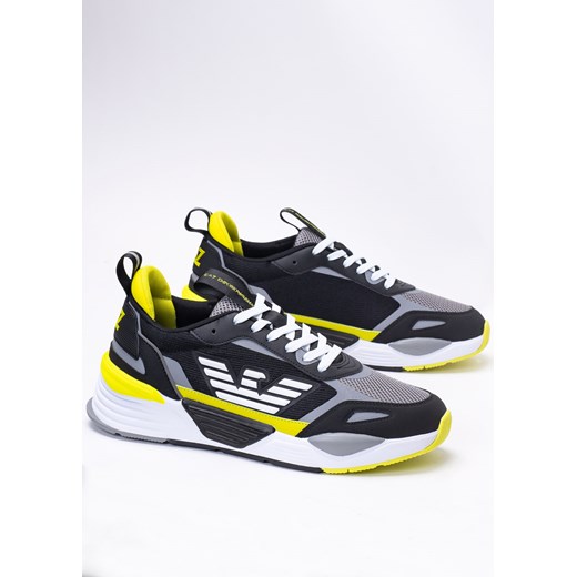 Sneakersy męskie czarne EA7 Emporio Armani X8X070 XK165 Q603 Emporio Armani 40 2/3 Sneaker Peeker